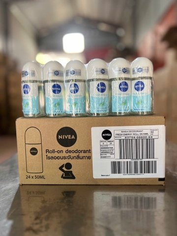 83754 LĂN NGĂN MÙI NỮ NIVEA TƯƠI MÁT 50ML x 24 CHAI