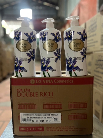 SỮA TẮM DOUBLE RICH HOA IRIS 800G X 10 CHAI