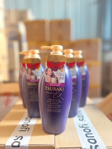 DẦU XẢ TSUBAKI TÍM 450ML X 9 CHAI