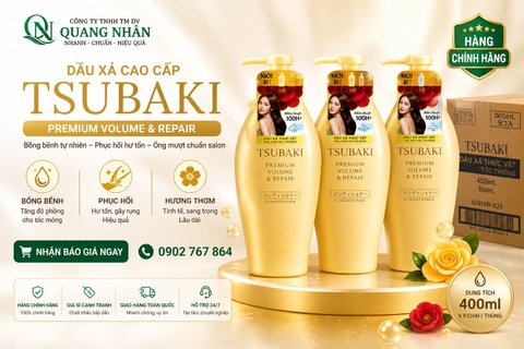 DẦU XẢ TSUBAKI VÀNG 450ML X 9 CHAI