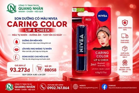 88058 - Son Dưỡng Môi NIVEA Caring Color Có Màu (4.8 G) x 24 chai