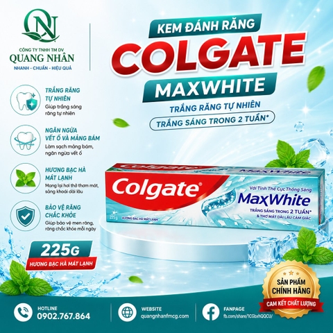 KEM ĐÁNH RĂNG COLGATE MAX WHITE 170G x 36 ỐNG
