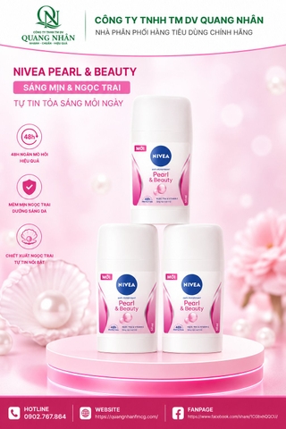 84155 SÁP NGĂN MÙI NỮ NIVEA NGỌC TRAI ĐẸP QUYẾN RŨ 50ML x 15 chai