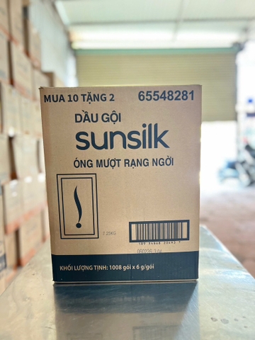 DẦU GỘI SUNSILK ÓNG MƯỢT RẠNG NGỜI 6g x 10+2 x 84 dây