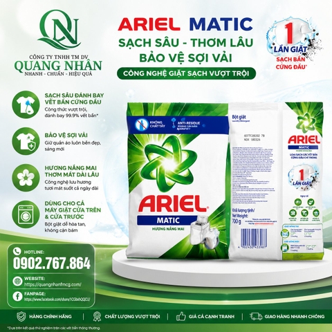 Bột Giặt Ariel Hương Downy Nắng Mai 700g x 18 gói