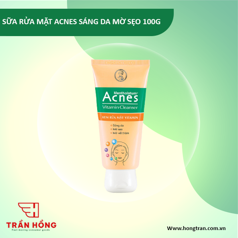 SỮA RỬA MẶT ACNES SÁNG DA MỜ SẸO 100G X 25 TUÝP
