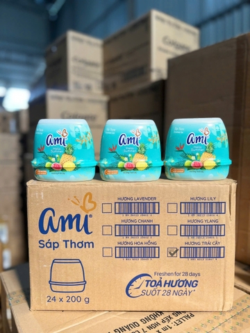 SÁP THƠM AMI HƯƠNG TRÁI CÂY 200GX24