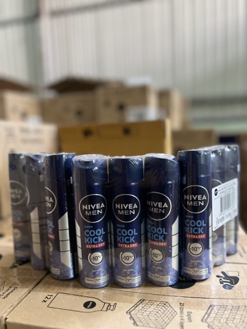 82883 XỊT NGĂN MÙI NIVEA NAM Mát Lạnh (BLUE) 150ML X 12 CHAI