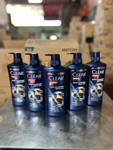 DẦU GỘI CLEAR MEN DEEP CLEANSE SẠCH SÂU 630G x 8 chai