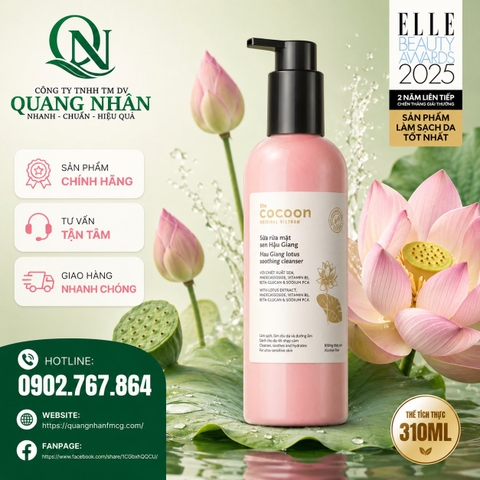 Sữa rửa mặt sen Hậu Giang 310ml
