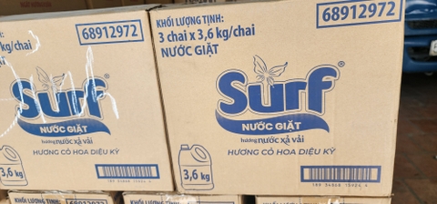 NƯỚC GIẶT SURF CỎ HOA DIỆU KÌ 3.6KG x 3 CHAI