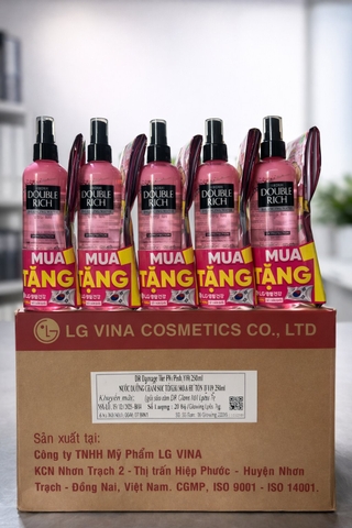 DOUBLE RICH NƯỚC DƯỠNG CHĂM SÓC TÓC KHÔ SƠ & HƯ TỔN Y19 (HỒNG) 250ML TẶNG X 20 BỘ