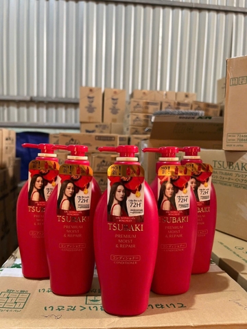 DẦU XẢ TSUBAKI ĐỎ 490ML X 9 CHAI