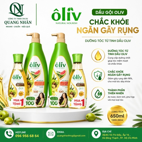 DẦU GỘI ÔLIV CHẮC KHOẺ NGĂN GÃY RỤNG 650ML+ ST 250ML) x 12 BỘ/THÙNG