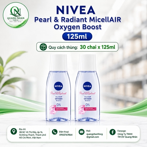 84910 NƯỚC TẨY TRANG NIVEA SÁNG DA DƯỠNG ẨM 125ML  x 30 CHAI
