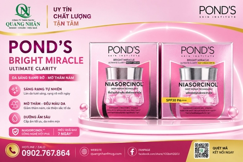 Combo 2 Hủ kem dưỡng sáng da ponds ngày vs đêm 45Gr