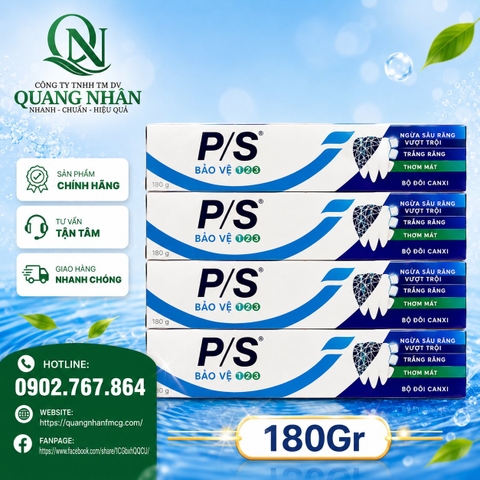 KEM ĐÁNH RĂNG P/S BẢO VỆ 123 180g x 36 ống