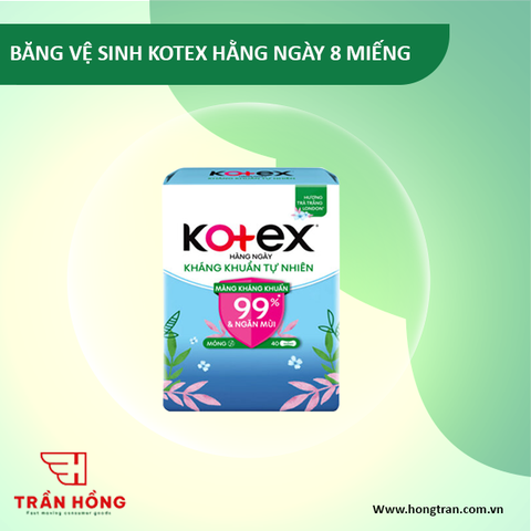 BĂNG VỆ SINH KOTEX HẰNG NGÀY - 8 MIẾNG  x 48 gói