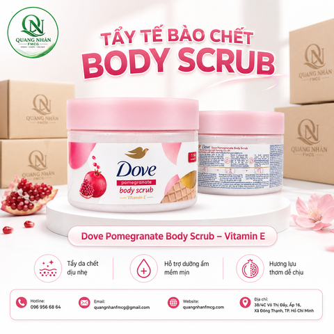 DOVE TẨY TẾ BÀO DA CHẾT HƯƠNG LỰU ĐỎ 280G