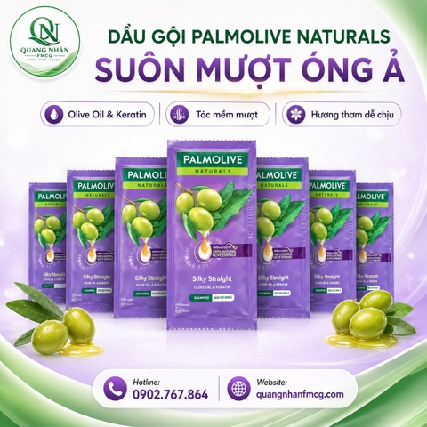 DẦU GỘI PALMOLIVE SUÔN MƯỢT ÓNG Ả  6G *10 gói * 88 DÂY/ THÙNG ( TÍM )