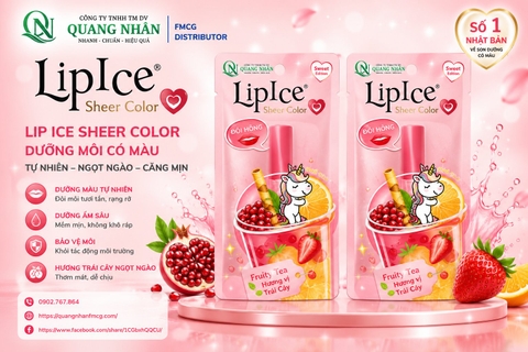 Son Dưỡng Môi LIPICE SHEER COLOR Q Trà Trái Cây 2.4 G X 40 CÂY