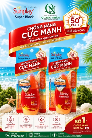 Sữa chống nắng cực mạnh (Sunplay Super Block) 30g * 85 CHAI / THUNG
