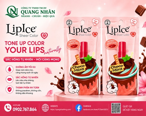 Son Dưỡng Môi LIPICE SHEER COLOR Q CHOCO MINT 2.4 G X 40 CÂY