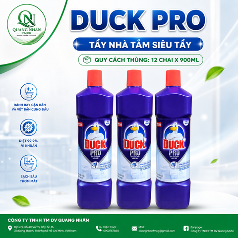 TẨY NHÀ TẮM DUCK - SIEU TAY PRO 900ML X 12 CHAI