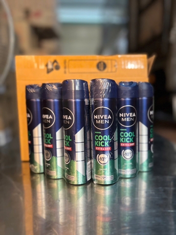 83165 XỊT NGĂN MÙI NIVEA NAM Mát Lạnh (GREEN) 150ML x 12 CHAI