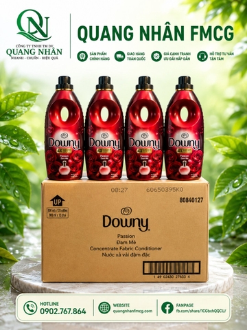 Nước Xả Vải Downy chai Đam Mê 800ml x 12 Chai