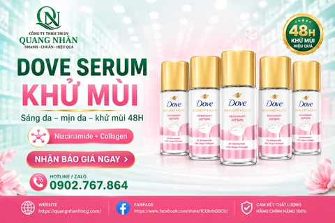 LĂN KHỬ MÙI DOVE (hồng) Tinh Chất Serum Sáng Mịn Đều Màu 45ml x 24 chai