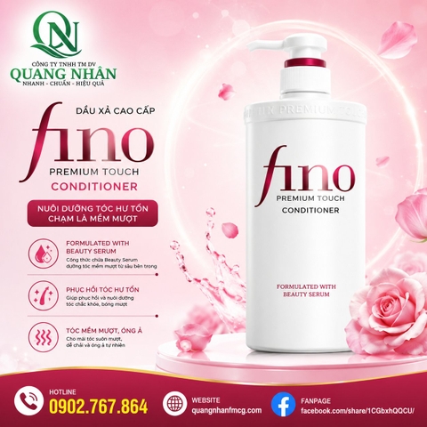 XẢ FINO PREMIUM TOUCH CONDITIONER 550ML x 9 chai