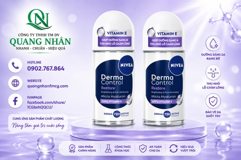 91794 - LĂN NGĂN MÙI NIVEA DƯỠNG SÁNG MỀM MỊN 50ml x 24 chai