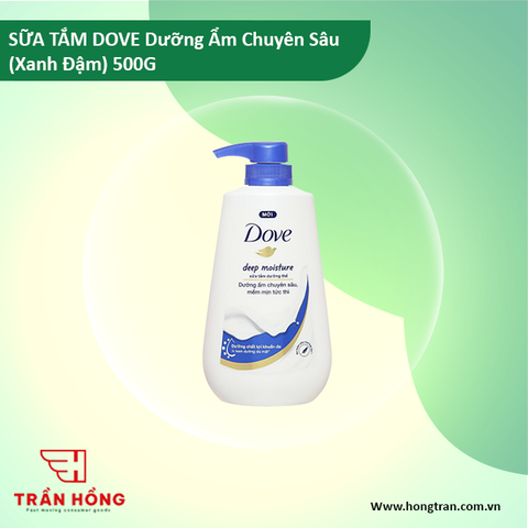 SỮA TẮM DOVE Dưỡng Ẩm Chuyên Sâu (Xanh Đậm) 500G x 12 chai