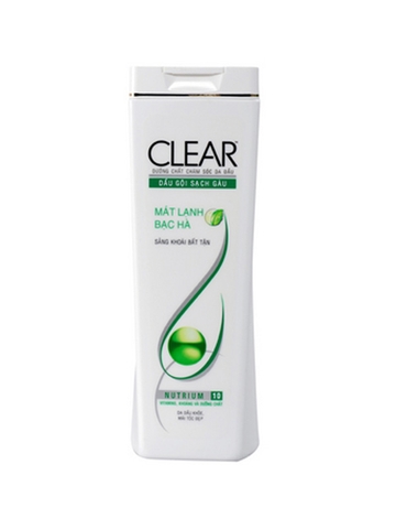 DẦU GỘI CLEAR MÁT LẠNH BẠC HÀ 170G x 36 CHAI