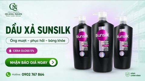 DẦU XẢ SUNSILK ÓNG MƯỢT RẠNG NGỜI 600g/8 Chai