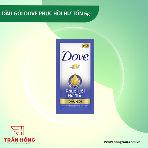 DẦU GỘI DOVE PHỤC HỒI HƯ TỔN 6g x 10 + 2 gói x 84 dây