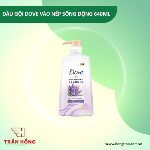 DẦU GỘI DOVE VÀO NẾP SỐNG ĐỘNG 640ML / 8 CHAI