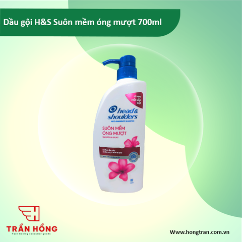 Dầu gội H&S Suôn mềm óng mượt 700ml x 6 chai