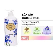 SỮA TẮM DOUBLE RICH HOA IRIS 800G +(1CHAI 200ML) X 12 BỘ