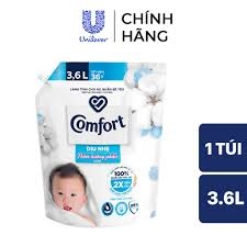 NƯỚC XẢ VẢI COMFORT CHO DA NHẠY CẢM HƯƠNG THƠM DỊU NHẸ 3.6L x 4 túi