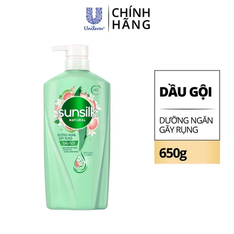 DẦU GỘI SUNSILK DƯỠNG NGĂN GÃY RỤNG (XANH) 650g X 8 Chai