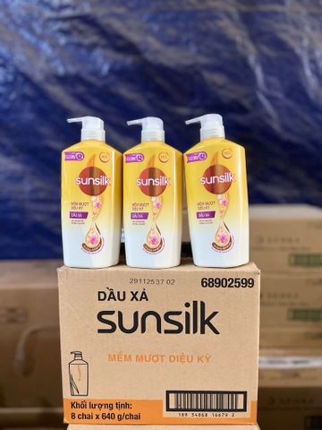 DẦU XẢ SUNSILK MỀM MƯỢT DIỆU KỲ 600g/8 Chai