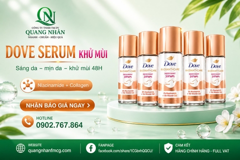 LĂN KHỬ MÙI DOVE (cam) Tinh Chất Serum Thu Nhỏ Lỗ Chân Lông 45ml x 24 chai