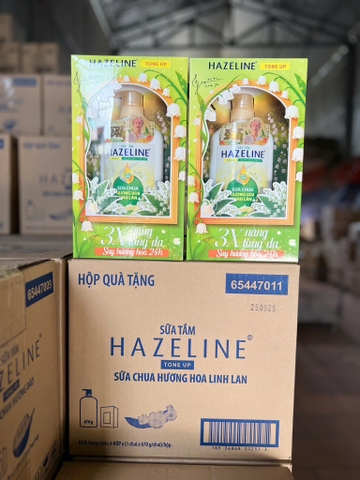 SỮA TẮM HAZELINE SỮA CHUA HƯƠNG HOA LINH LAN 670G X 12 CHAI