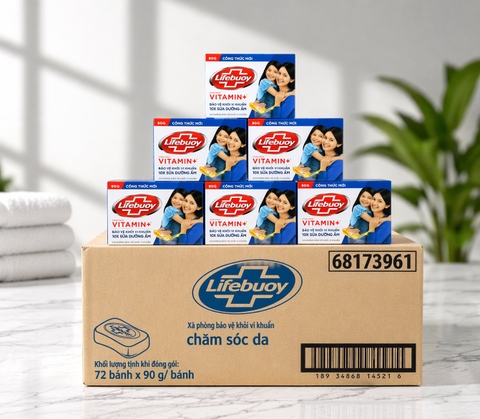 XÀ BÔNG CỤC LIFEBUOY CHĂM SÓC DA   72 CỤC X 90G