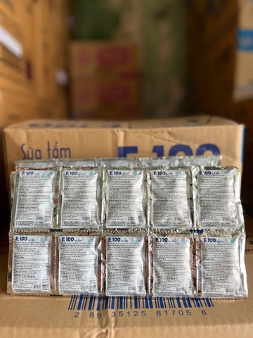 SỮA TẮM DÂY E100 12 GÓI CHIẾT XUẤT SỮA DÊ X 60 DÂY
