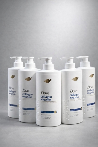 DẦU GỘI DOVE PHỤC HỒI HƯ TỔN MÀU XANH 880ML X 8 CHAI ( MẪU MỚI )