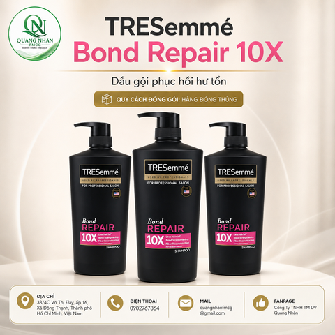DẦU GỘI TRESEMME For Professional Salon BOND REPAIR 850g x 8 chai