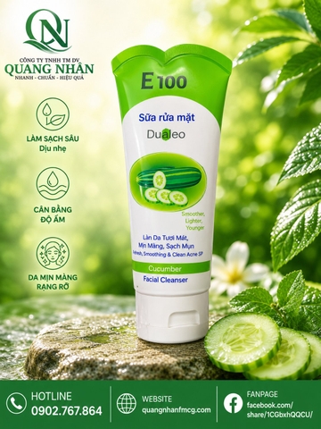 SỮA RỬA MẶT E100 DƯA LEO 100G